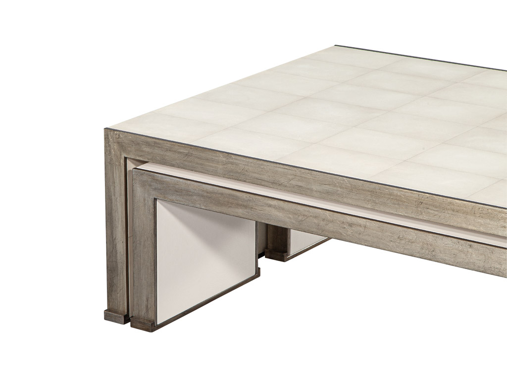 CE-3484-Faux-Shagreen-Cocktail-Table-Pullout-Tables-0010