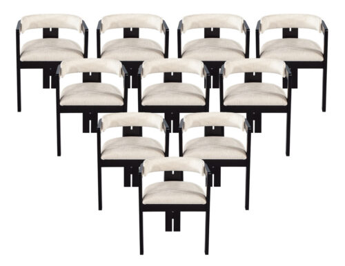 Set 10 of Carrocel Custom Modern Curved Dining Chairs Zeno