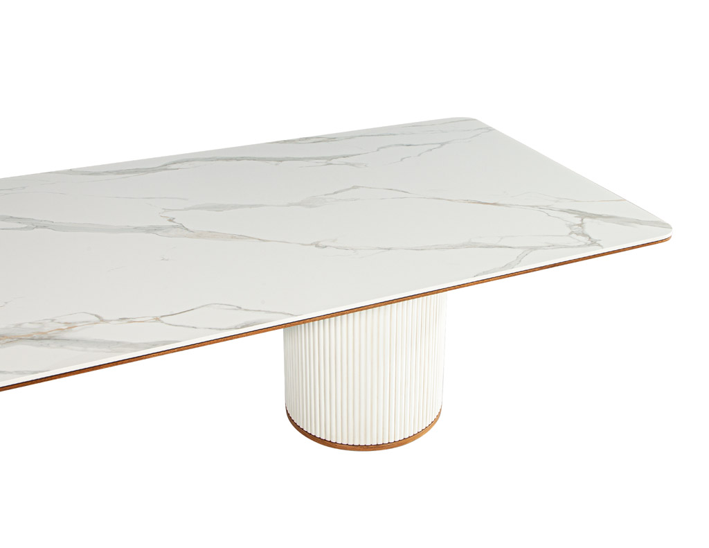 DS-5225-Custom-Porcelain-Modern-Dining-Table-Walnut-Trim-Tambour-Pedestals-005