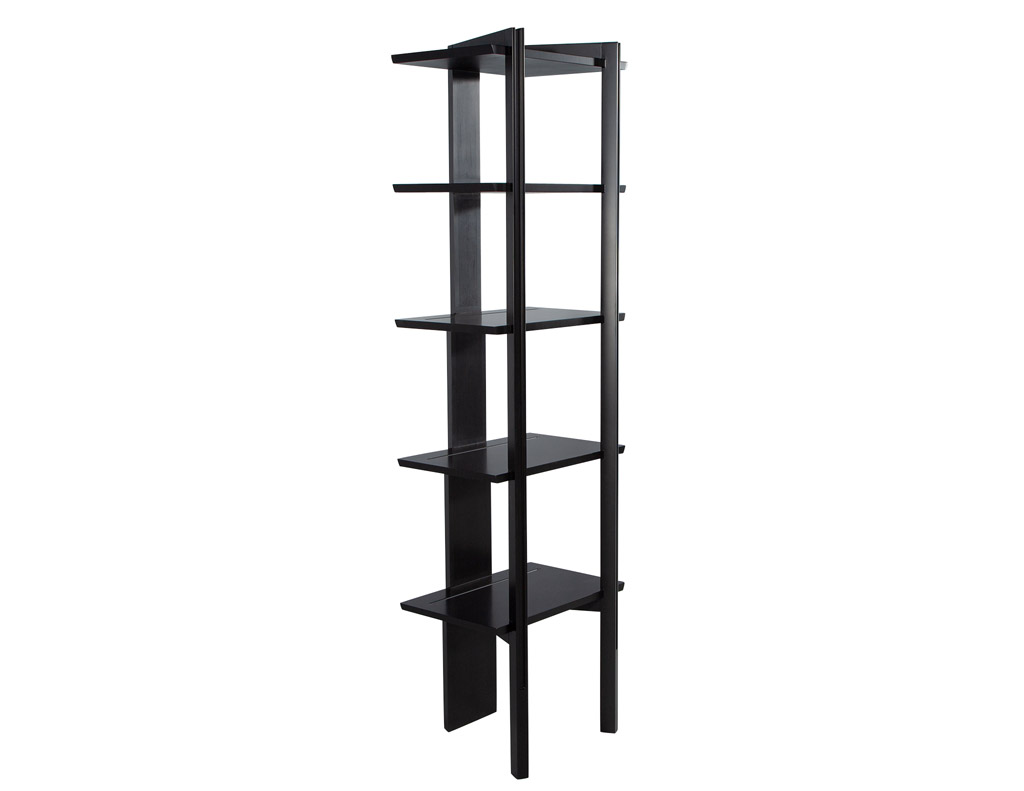 Modern Black Bookcase Shelving Carrocel Fine Furniture