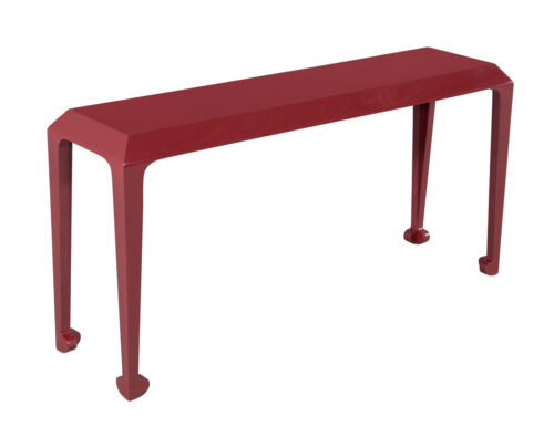 Modern Console Table in Ruby Lacquer Finish