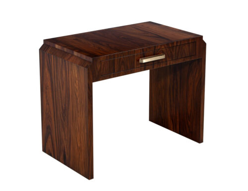 Transitional Walnut Vanity Console Table