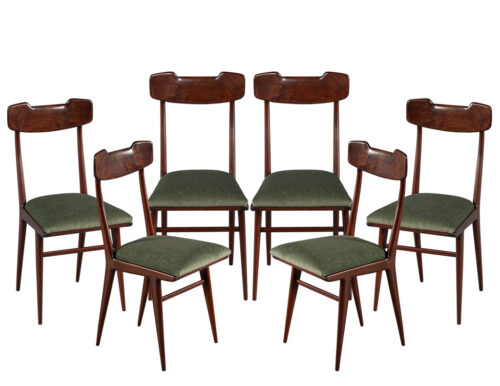 Set of 6 Italian Dining Chairs by Carlo De Carli