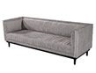 Custom Modern Monair Channeled Sofa in Grey