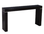 CE-3417-Pair-Vaughm-Benz-Style-Black-Console-Tables-Silver-Trim-003