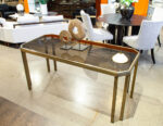 CE-3504-Vintage-Brass-Smoked-Glass-Console-Table-009