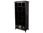 C-3124-Black-Lacquered-Bookcase-Display-Cabinet-003