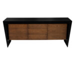 Sleek walnut sideboard buffet offering a perfect combination of modern style and practical storage for your dining space.