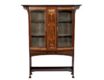 Luxury armoire with intricate inlays and glass doors for sale in Toronto. Elegant storage solution for any home.