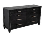 B-2104-Modern-Black-Oak-Dresser-Cabinet-Charcoal-Finish-001