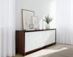 B-2106-Modern-Credenza-Cabinet-Textured-Wave-Front-0014