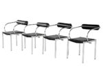 DC-5220-Set-of-4-Vintage-Modern-Black-Leather-Metal-Chairs-003
