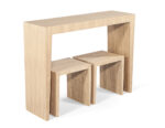 CE-3555-Modern-Natural-Walnut-Console-Set-with-Stools-001000