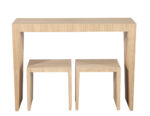 CE-3555-Modern-Natural-Walnut-Console-Set-with-Stools-002