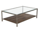 CE-3556-Transitional-Metal-2-Tier-Coffee-Table-Oak-Base-003