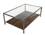 CE-3556-Transitional-Metal-2-Tier-Coffee-Table-Oak-Base-009