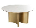 DS-5251-Modern-Round-Travertine-Brass-Dining-Table-002