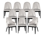 DC-5226-Set-10-Carrocel-Svelte-Dining-Chairs-Grey-Fabric-Black-Legs-0001