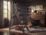 LA-8199-Antique-Beechwood-Ladder-0000