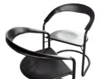 LR-3516-Pair-Post-Modern-Arrben-Italy-Canasta-Arm-Chairs-Black-Leather-0015