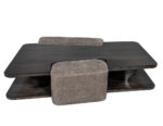 CE-3575-Modern-Walnut-Sculptural-Coffee-Table-with-Ottomans-002