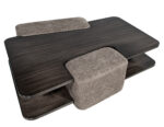 CE-3575-Modern-Walnut-Sculptural-Coffee-Table-with-Ottomans-004