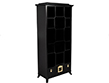 Black Lacquer Bookcase Display Cabinet
