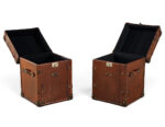 LA-8209-Pair-Vintage-Leather-Campaign-Steamer-Trunk-Storage-Accent-Tables-003