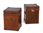 LA-8209-Pair-Vintage-Leather-Campaign-Steamer-Trunk-Storage-Accent-Tables-005