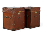 LA-8209-Pair-Vintage-Leather-Campaign-Steamer-Trunk-Storage-Accent-Tables-007