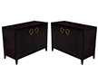 Pair of Modern Commode Chests in High Gloss Lacquer Finish